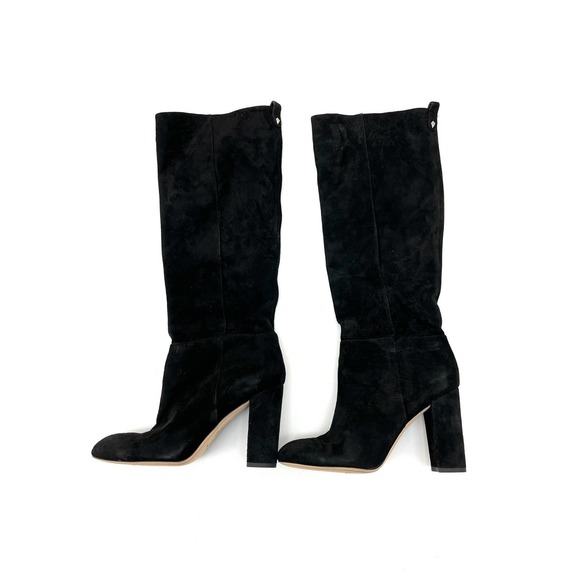 Sam Edelman Shoes - Sam Edelman Women's Black Suede Tall Boots 3.5" Heel Size 8